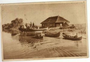 Delta Dunării, Punct pescăresc, carte poștală, RPR