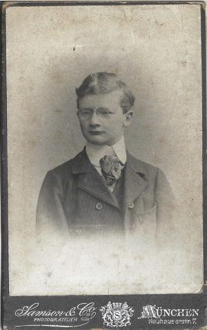 Portret de bărbat cu pince-nez, studio Samson & Co, München
