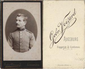 Militar german, studio Voisard, Augsburg
