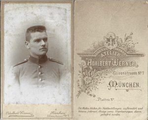 Militar german, studio Adalbert Werner, München