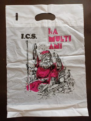 Pungă ICS (Întreprinderea Comerțului de Stat) La mulți ani!, România, perioada comunistă