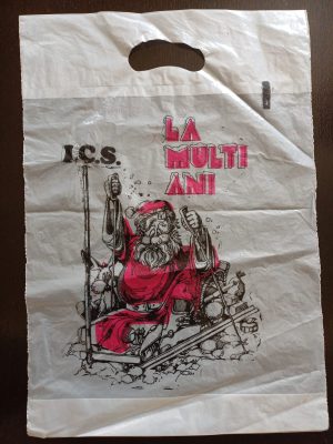 Pungă ICS (Întreprinderea Comerțului de Stat) La mulți ani!, România, perioada comunistă