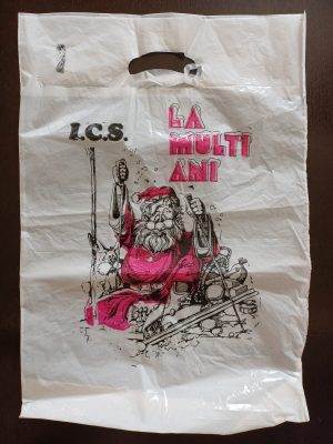 Pungă ICS (Întreprinderea Comerțului de Stat) La mulți ani!, România, perioada comunistă