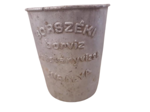 Pahar reclamă apă minerală Borsec, perioada austro-ungară/Borszéki borviz az asványvizet királya
