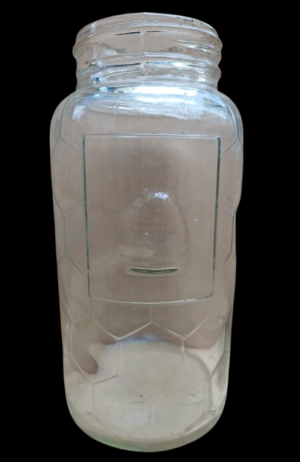 Borcan pentru miere, capacitate 1 kg, fabricat la Turda, perioada interbelică