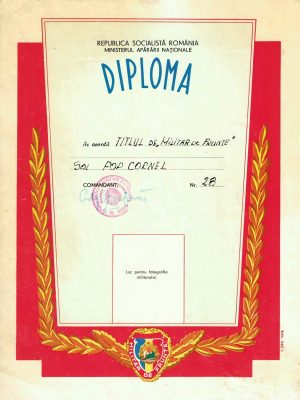 Diploma Militar de frunte, Ministerul Apărării Naționale, Republica Socialistă România