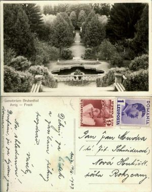 Sanatorium Brukenthal Avrig - Freck, carte poștală