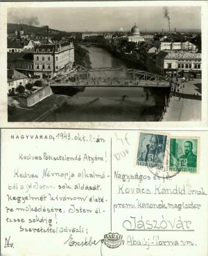 Nagyvárad/Oradea, carte poștală, 1943