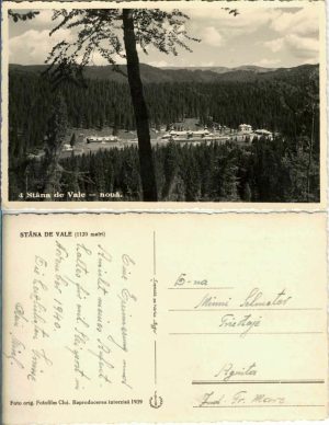 Stâna de Vale, carte poștală, 1939