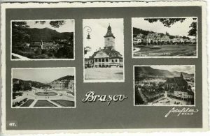 Brașov, carte poștală cu ștampilă cenzură, 1942