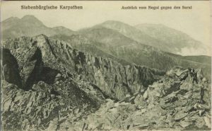 Siebenbürgische Karpathen, Ausblick vom Negoi gegen den Surul, levelező-lap/carte poștală