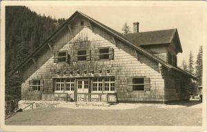 Casa de turiști Bâlea - Bulea Schutzhütte, 1234 m/SCaT Secția Sibiu - SKV Sektion Hermannstadt, carte poștală, 1937