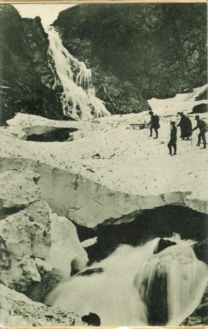 Cascada Bulea iarna - Buleawasserfall im Winter, carte poștală