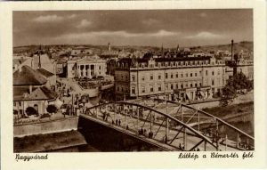 Nagyvárad, Látkép a Bémer-tér felé, carte poștală, Oradea