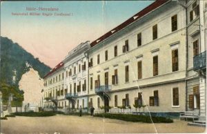 Băile Herculane, Sanatoriul Militar Regele Ferdinand I, carte poștală - CU DEFECT