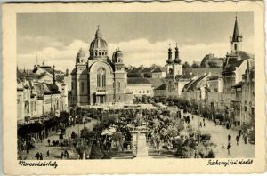 Marosvásárhely, Széchenyi téri részlet, carte poștală, Târgu Mureș, 1941