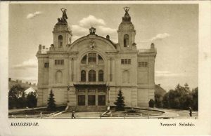 Kolozsvár, Nemzeti Szinház, carte poștală, Cluj