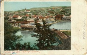 Gruss aus Bad Salzburg (Vizakna), carte poștală, Ocna Sibiului - CU DEFECTE