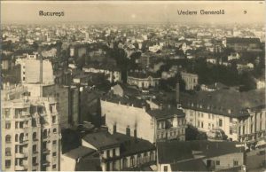 București, Vedere generală, carte poștală, 1934