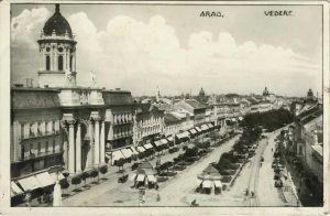 Arad, Vedere, carte poștală, 1920