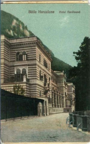 Băile Herculane, Hotel Ferdinand, Editura Xenofon & Z Pisoschi - Turnu Severin, carte poștală circulată Sibiu