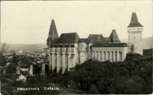 Hunedoara Cetate, carte poștală circulată Ghelar, județul Hunedoara