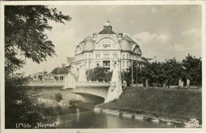 Băile Neptun, Timișoara, ștampilă cenzură, carte poștală, 1943