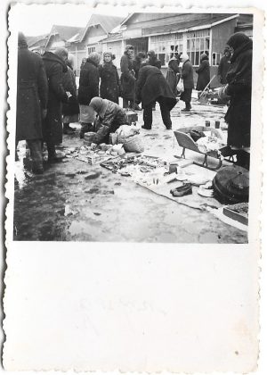 Harkov, piața de vânzare, fotografie realizată de militar român în Al Doilea Război Mondial în timpul campaniei împotriva bolșevismului