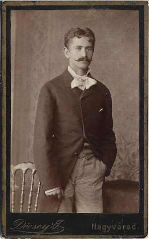 Bărbat, fotografie studio Décsey Ilka, Nagyvárad/Oradea