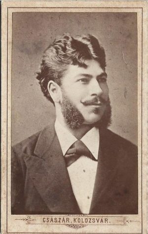 Bărbat cu favoriți, fotografie studio Császár, Cluj