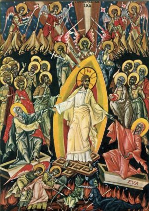Felicitare de Paști cu tematică religioasă, România, perioada comunistă