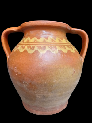 Vas ceramic vechi din Transilvania, cca mijlocul secolului al XX-lea