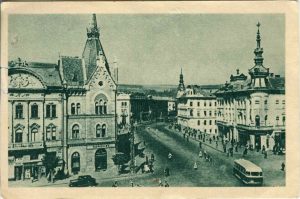 Vedere din str Horea - Cluj, carte poștală, RPR
