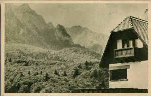 Bușteni - Vedere spre Coștila, carte poștală, RPR