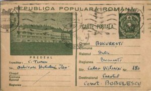 Constantin Turcu, Iași, carte poștală către preot Constantin Bobulescu, 1953
