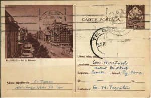 Constantin Turcu, Iași, carte poștală către preot Constantin Bobulescu, 1955