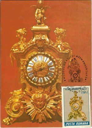 Muzeul Ceasului, Ploiești, ștampilă a 25-a aniversare, 1988, carte poștală