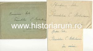 Dr Gheorghe Z Petrescu și soția sa, Maria, către preot Constantin Bobulescu, lot de 3 scrisori 1934-1942