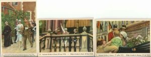 Reine Astrid, quatrième série, 24 sujets différents, Editié et offert par Côte d’Or, Le bon chocolat belge, set complet - reclamă ciocolată