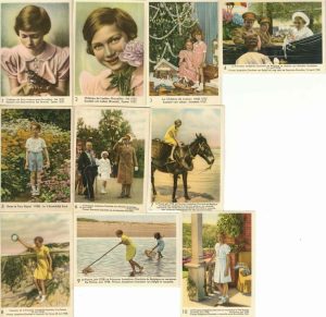 Nos enfants royaux, quatrième série, 10 sujets différents, Editié et offert par Côte d’Or, Le bon chocolat belge, set complet - reclamă ciocolată