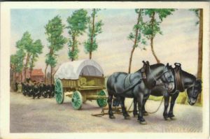Folklore belge, Editié par Côte d’Or, Le bon chocolat belge, Folklore Côte d’Or No 251, Deuxième série, Caeskerke, Le cortège s'arrête pour prier à la croisée des chemins - reclamă ciocolată