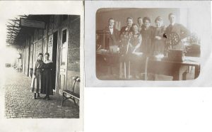 Stație de telegraf, perioada interbelică, lot de 2 fotografii