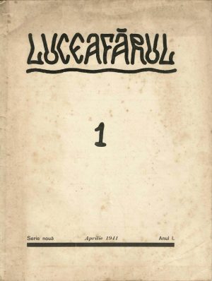 Luceafărul, revistă lunară de literatură, artă și cultură generală, numărul 1, anul I, serie nouă, 1941, Sibiu