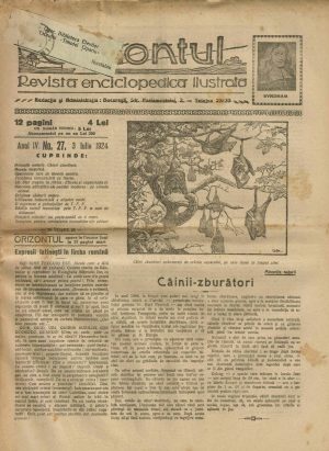 Orizontul, revistă enciclopedică ilustrată, 27/1924