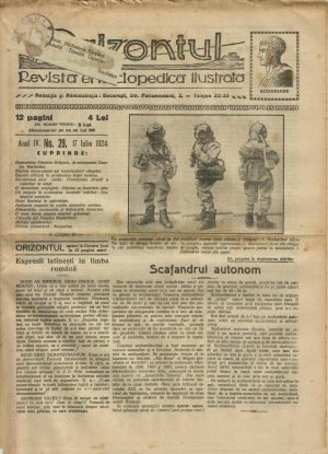 Orizontul, revistă enciclopedică ilustrată, 29/1924