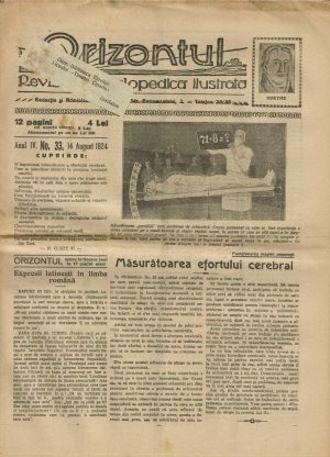 Orizontul, revistă enciclopedică ilustrată, 33/1924