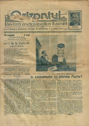 Orizontul, revistă enciclopedică ilustrată, 15/1924