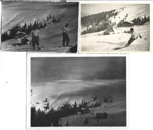 La schi pe Muntele Mic, anii 1930, lot de 26 fotografii