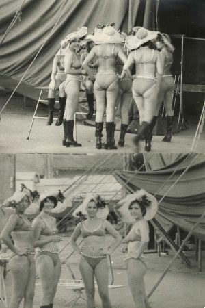Artiste de circ, cca anii 1970, lot de 5 fotografii