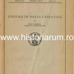 Ungurii din Dacia Carpatină de Ioan Nistor, 1942